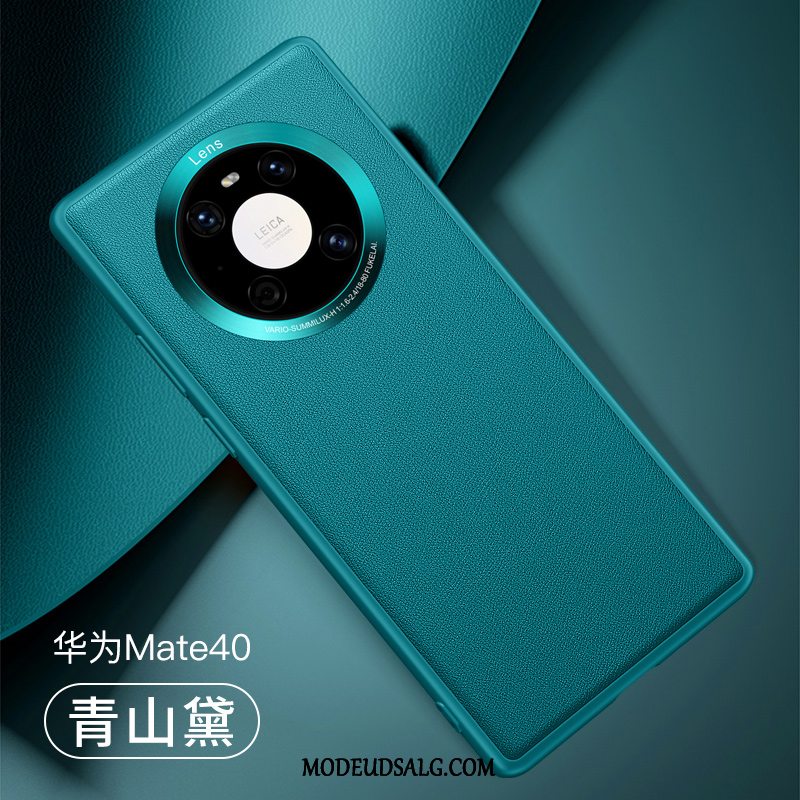 Huawei Mate 40 Etui Lædertaske Ægte Læder Cover Anti-fald Beskyttelse