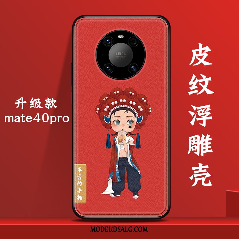 Huawei Mate 40 Pro Etui Af Personlighed Trend Rød Alt Inklusive Anti-fald