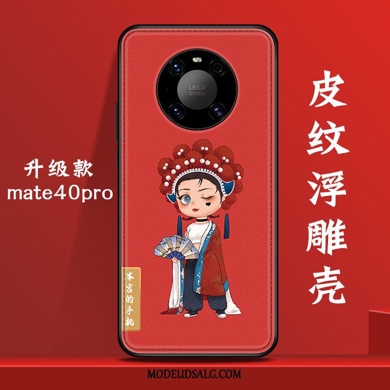 Huawei Mate 40 Pro Etui Af Personlighed Trend Rød Alt Inklusive Anti-fald