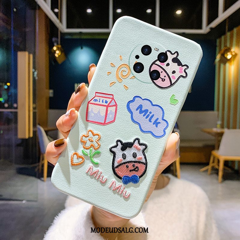 Huawei Mate 40 Pro Etui Kreativ Af Personlighed Broderi Cartoon Cow