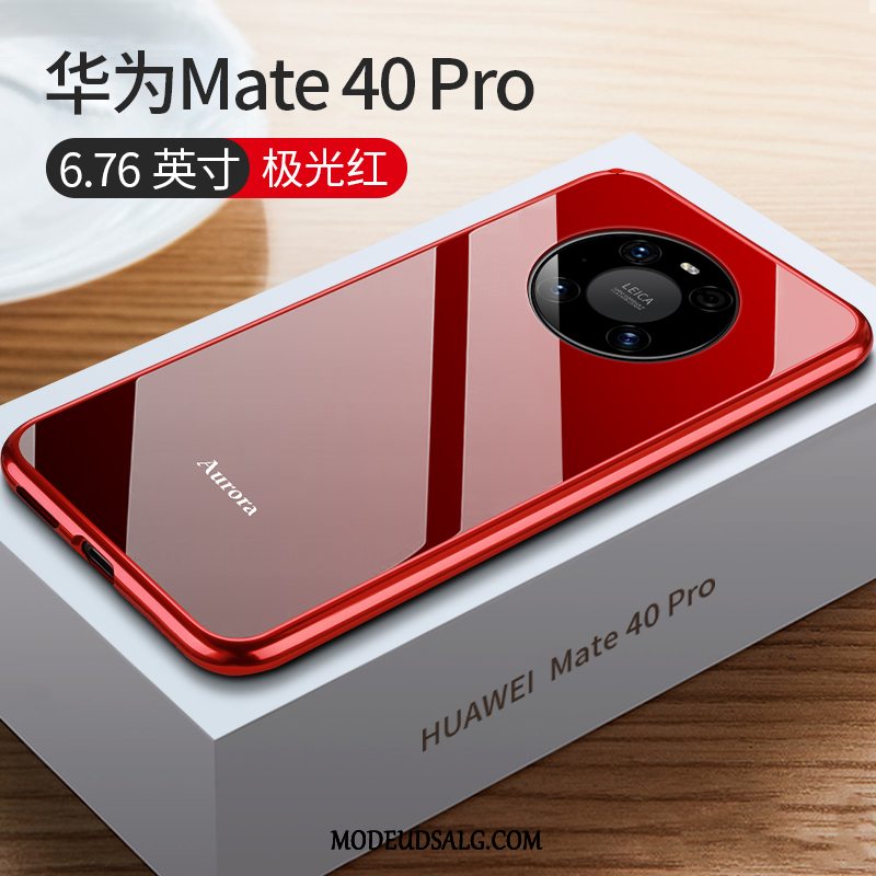 Huawei Mate 40 Pro Etui Metal Ramme Ny Cover Tynd