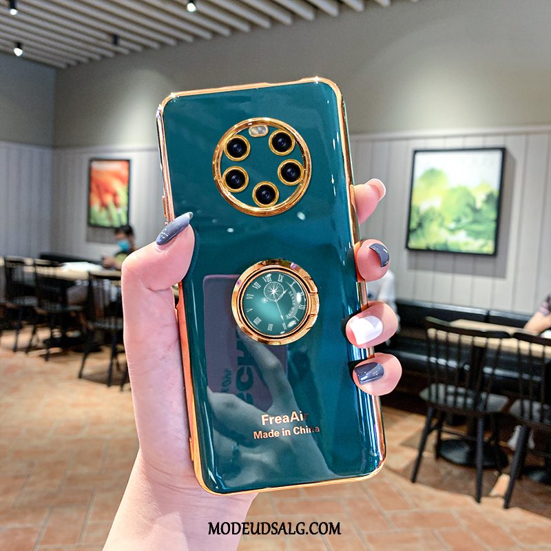 Huawei Mate 40 Pro+ Etui Ring Ny Folio Cartoon Lilla