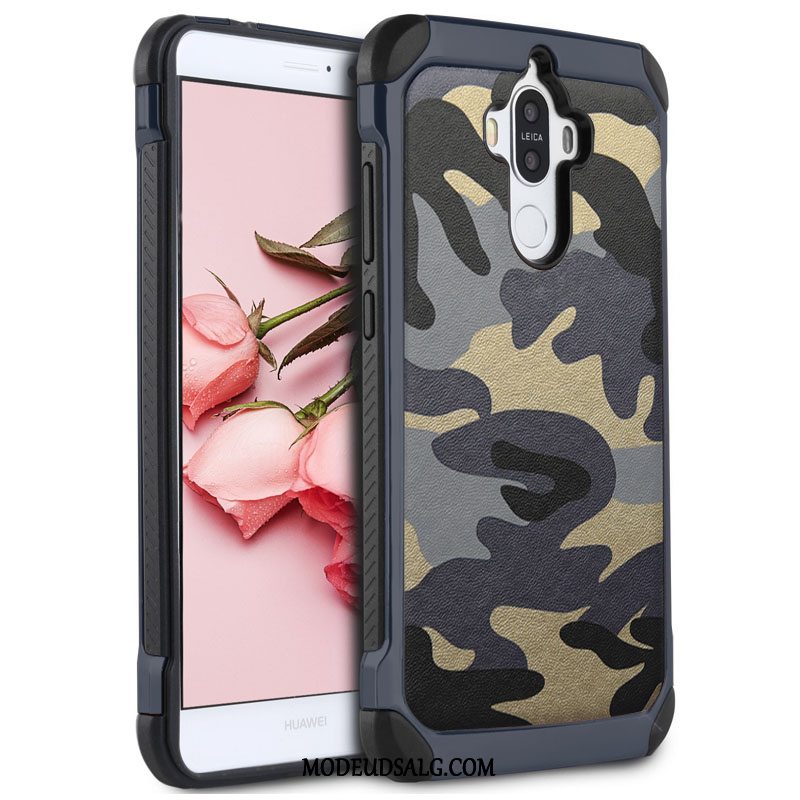 Huawei Mate 9 Etui Camouflage Trendy Grøn Silikone Gasbag