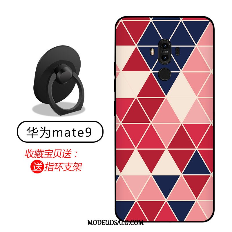 Huawei Mate 9 Etui Cover Blød Cartoon Alt Inklusive Rød