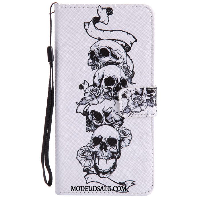 Huawei Mate 9 Etui / Cover Hvid Silikone Trend Cartoon Anti-fald