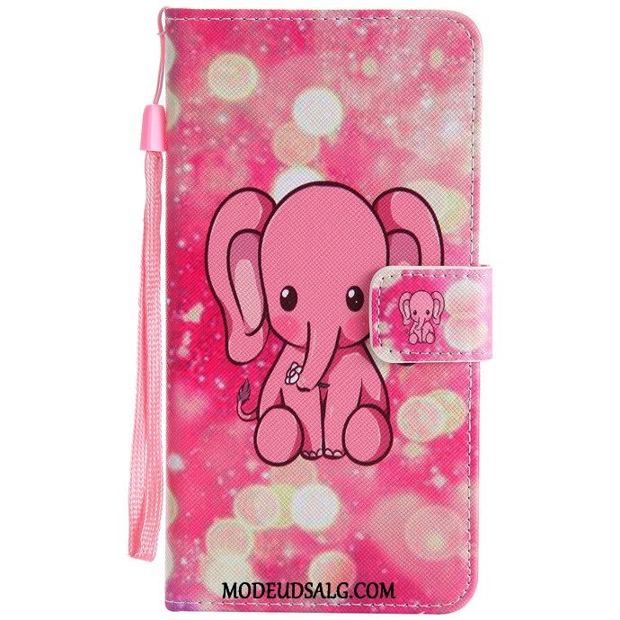 Huawei Mate 9 Etui / Cover Hvid Silikone Trend Cartoon Anti-fald