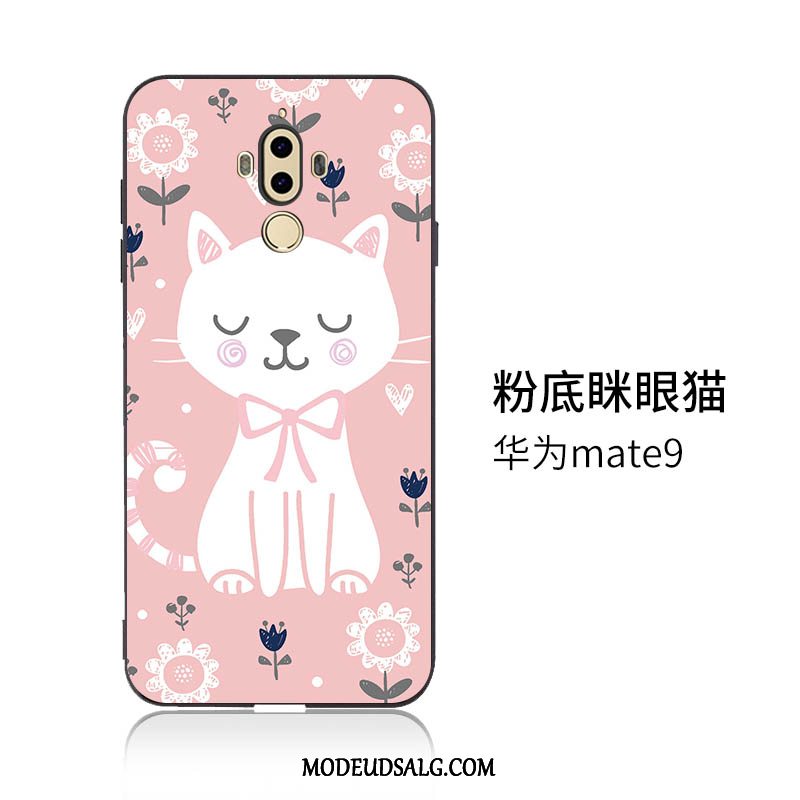 Huawei Mate 9 Etui / Cover Relief Blød Cartoon Silikone Hængende Ornamenter