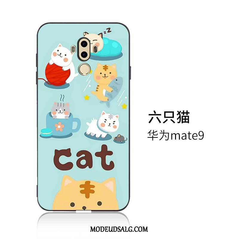 Huawei Mate 9 Etui / Cover Relief Blød Cartoon Silikone Hængende Ornamenter