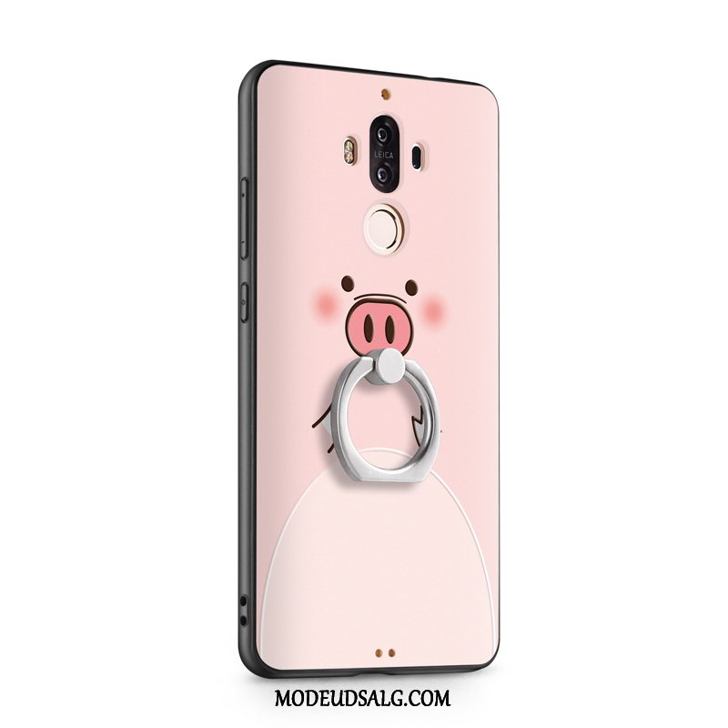 Huawei Mate 9 Etui Cover Ring Anti-fald Lyserød Silikone