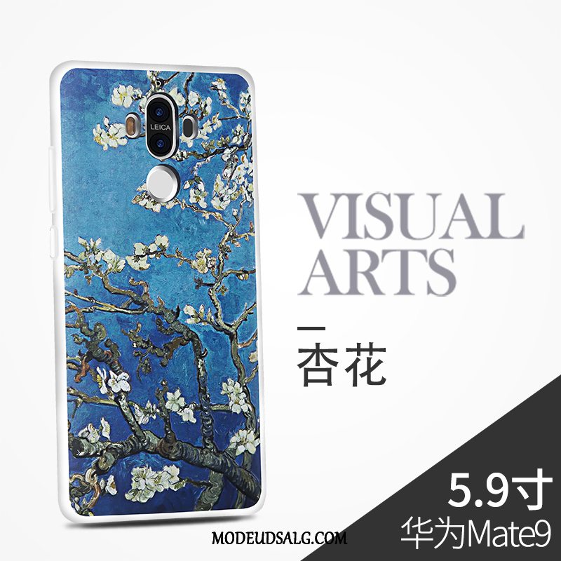 Huawei Mate 9 Etui Rød Cover Kinesisk Stil Kunst Alt Inklusive