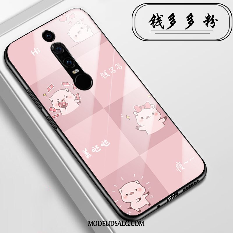 Huawei Mate Rs Etui Cover Glas Cartoon Lyserød