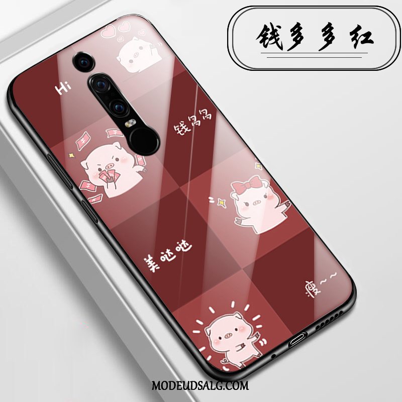 Huawei Mate Rs Etui Cover Glas Cartoon Lyserød