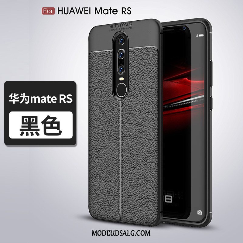 Huawei Mate Rs Etui Mode Alt Inklusive Silikone Kreativ Sort