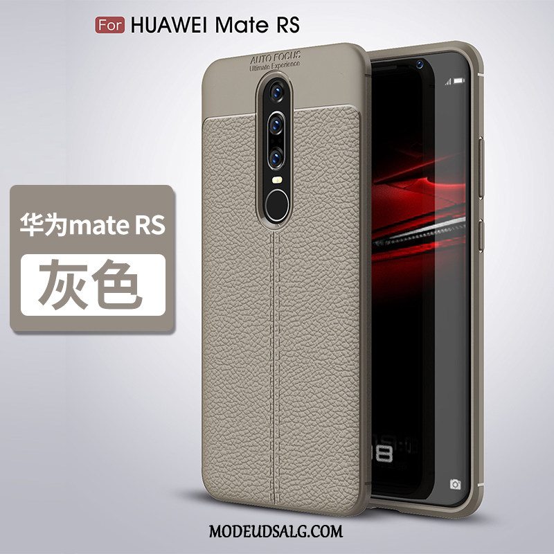 Huawei Mate Rs Etui Mode Alt Inklusive Silikone Kreativ Sort