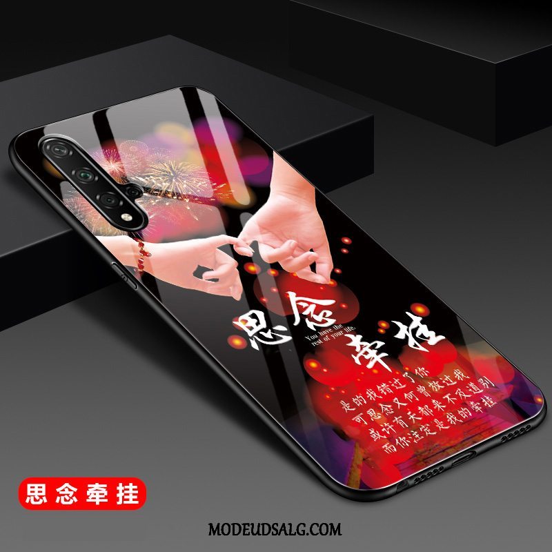 Huawei Nova 5t Etui Anti-fald Af Personlighed Nubuck Spejl Beskyttelse