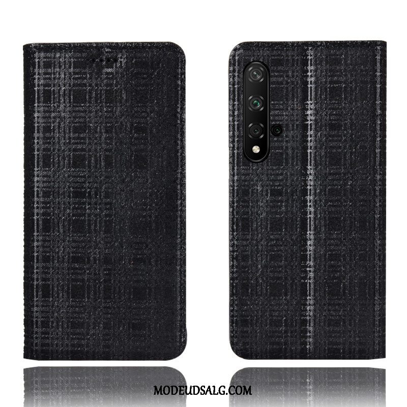 Huawei Nova 5t Etui Beskyttelse Anti-fald Mønster Ternede Cover