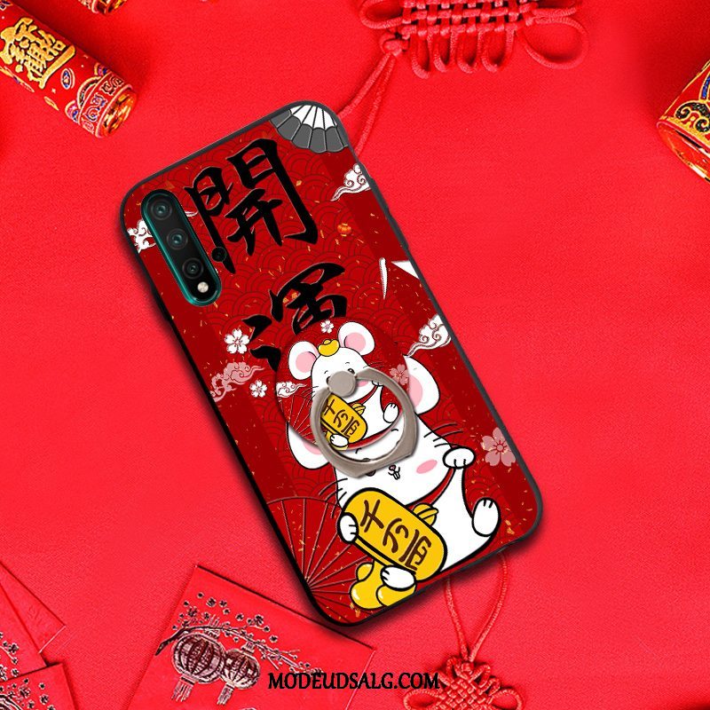 Huawei Nova 5t Etui Blød Kreativ Rotte Anti-fald Cover