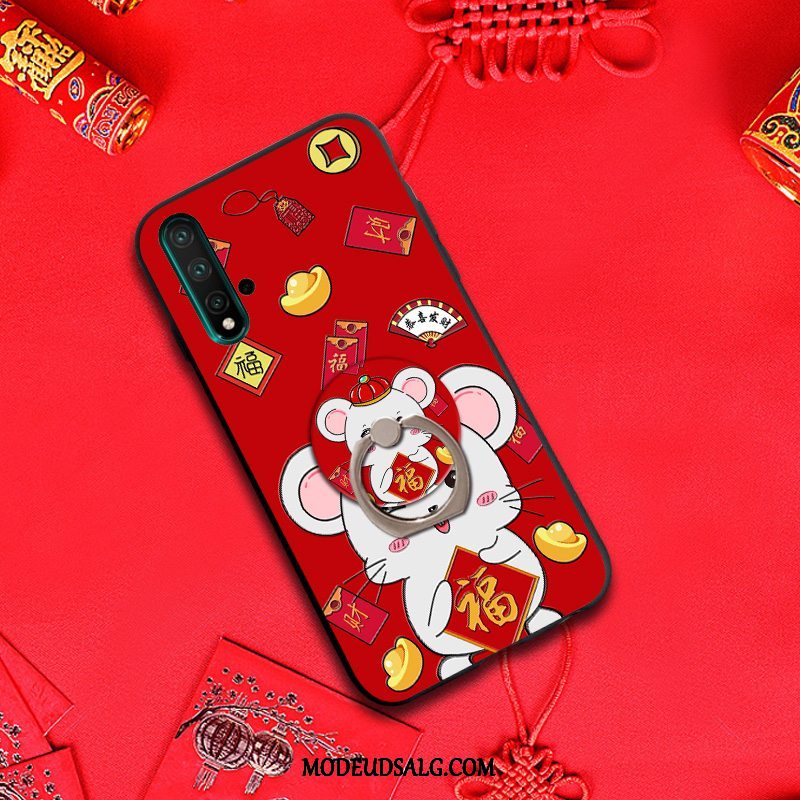 Huawei Nova 5t Etui Blød Kreativ Rotte Anti-fald Cover