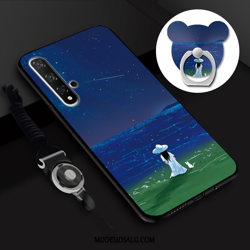 Huawei Nova 5t Etui Cover Blå Silikone Beskyttelse