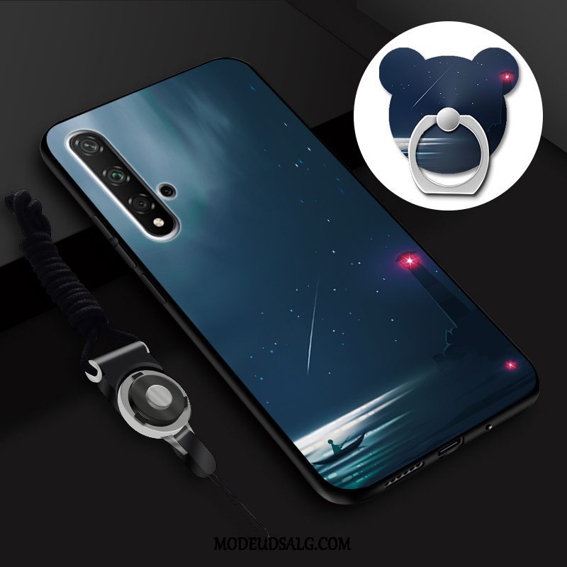 Huawei Nova 5t Etui Cover Blå Silikone Beskyttelse