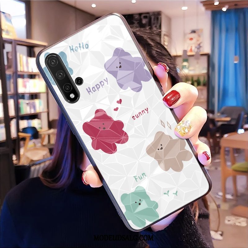 Huawei Nova 5t Etui Lyserød Alt Inklusive Rombe Mønster Net Red