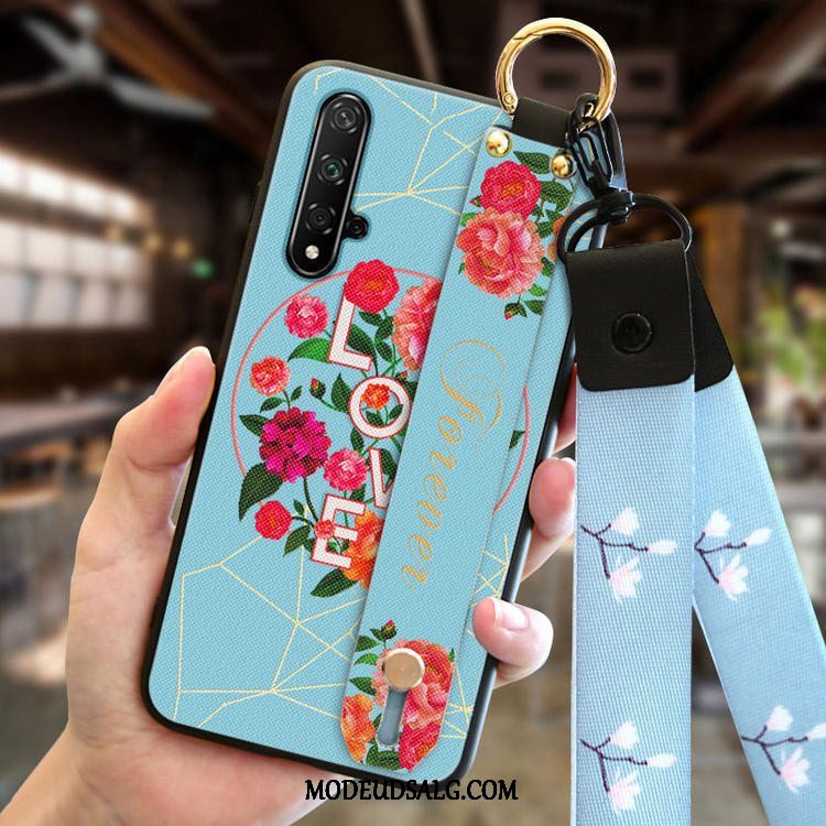 Huawei Nova 5t Etui Silikone Mode Ny Anti-fald Lyserød