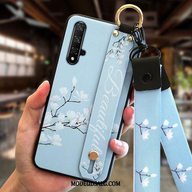 Huawei Nova 5t Etui Silikone Mode Ny Anti-fald Lyserød