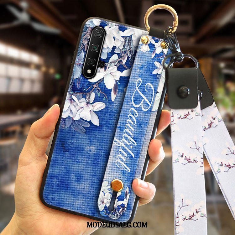 Huawei Nova 5t Etui Silikone Mode Ny Anti-fald Lyserød