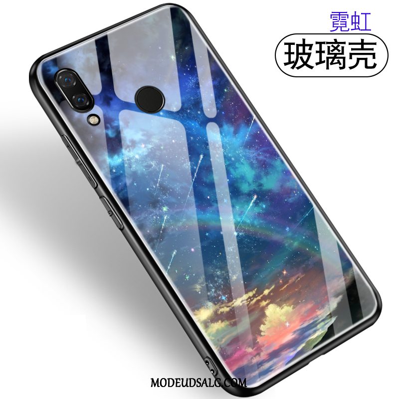 Huawei P Smart 2019 Etui / Cover Alt Inklusive Hærdet Glas Beskyttelse Blå Af Personlighed