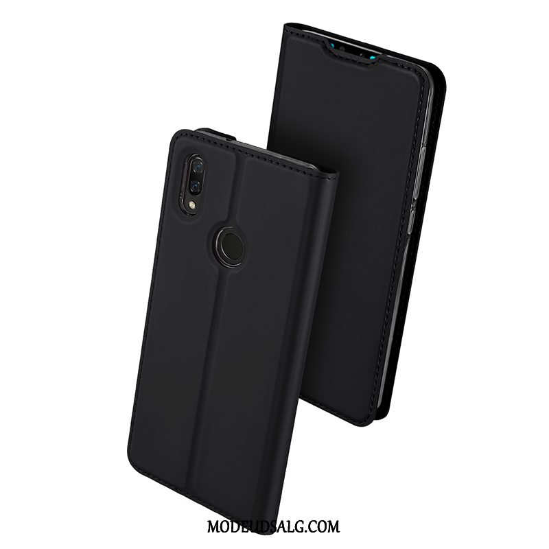 Huawei P Smart 2019 Etui / Cover Alt Inklusive Mørkeblå Kort Folio Blød