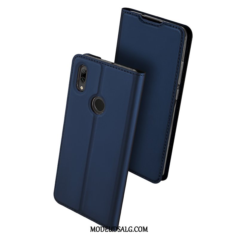 Huawei P Smart 2019 Etui / Cover Alt Inklusive Mørkeblå Kort Folio Blød