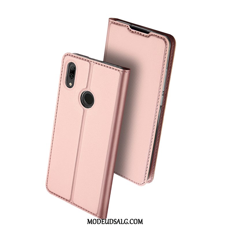 Huawei P Smart 2019 Etui / Cover Alt Inklusive Mørkeblå Kort Folio Blød