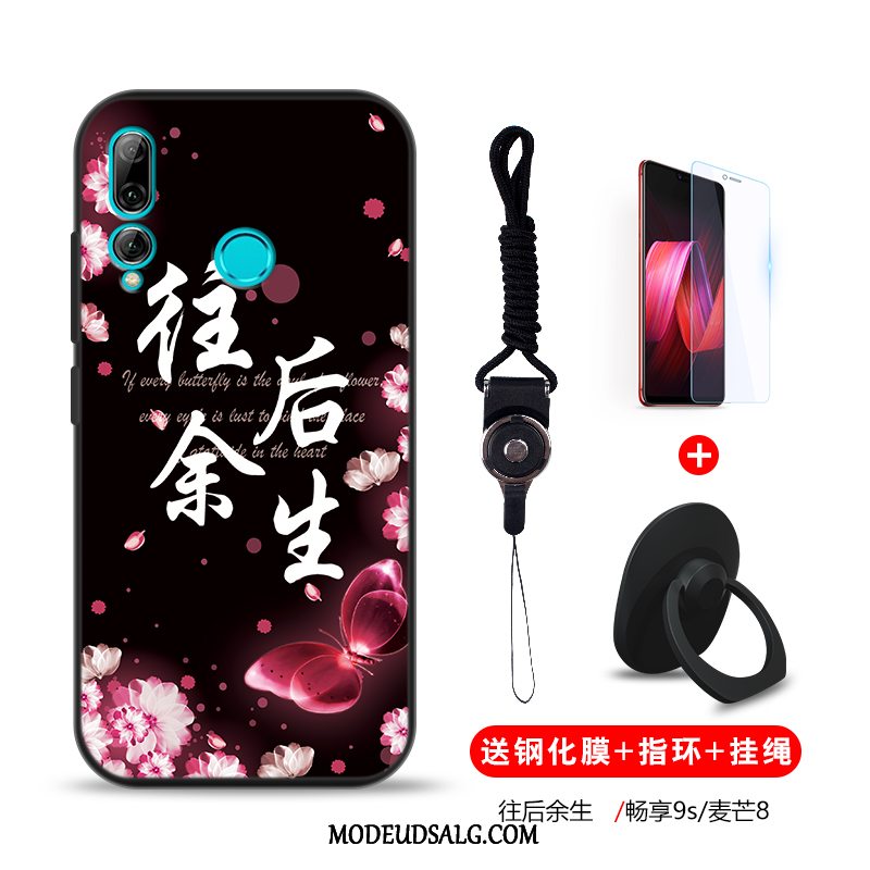 Huawei P Smart+ 2019 Etui / Cover Anti-fald Blå Silikone Beskyttelse Cartoon