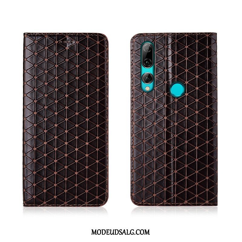 Huawei P Smart+ 2019 Etui / Cover Beskyttelse Ægte Læder Anti-fald Silikone