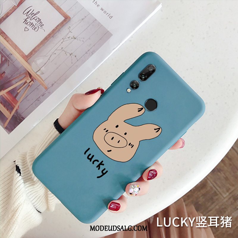 Huawei P Smart+ 2019 Etui / Cover Silikone Blå Tynd And Cartoon