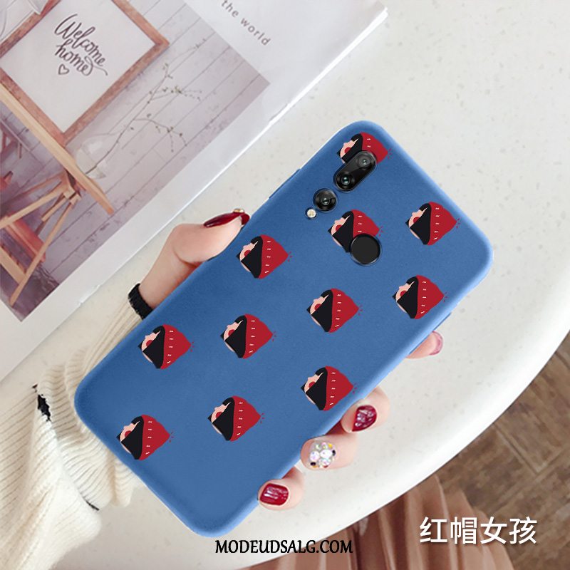 Huawei P Smart+ 2019 Etui / Cover Silikone Blå Tynd And Cartoon