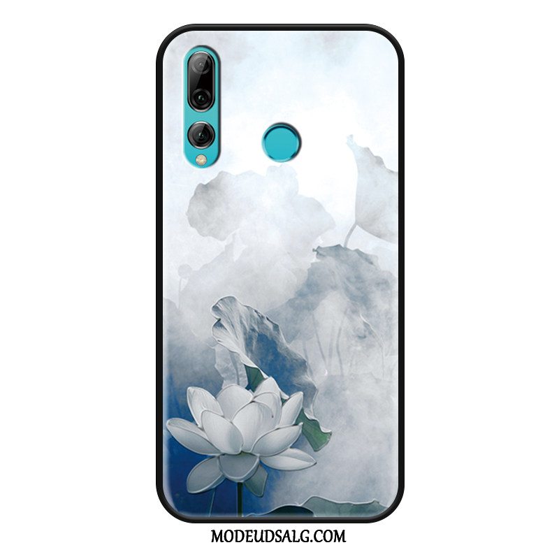 Huawei P Smart+ 2019 Etui / Cover Simple Hvid Kinesisk Stil Mode Nubuck