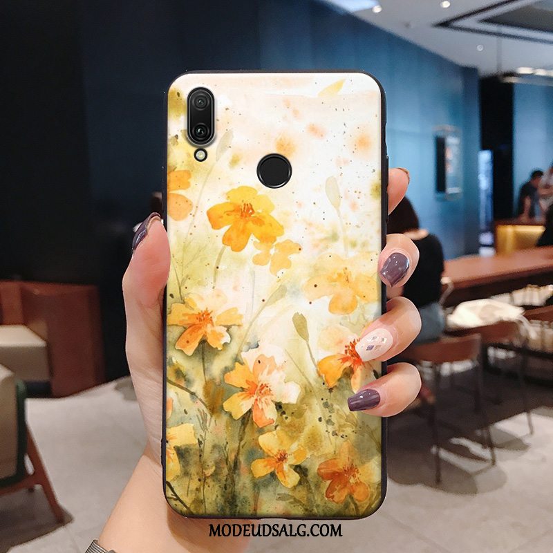 Huawei P Smart 2019 Etui Gul Blomster Lille Sektion Frisk Alt Inklusive