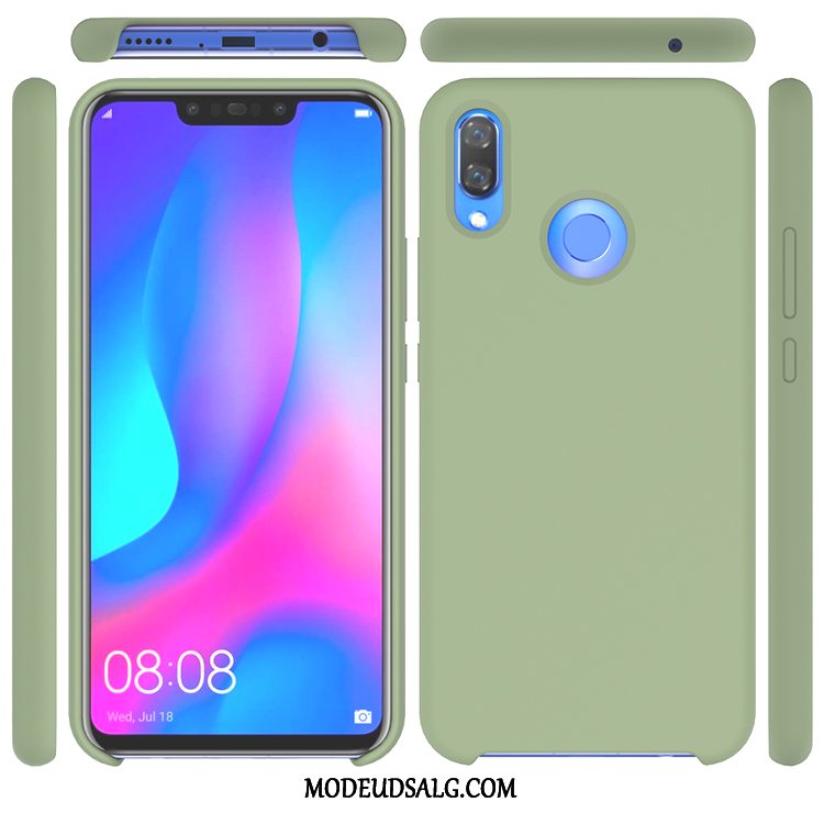 Huawei P Smart 2019 Etui Solid Farve Ungdom Silikone Cover Grøn