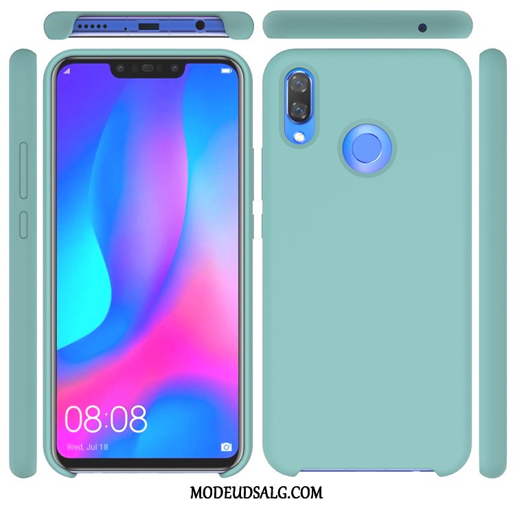 Huawei P Smart 2019 Etui Solid Farve Ungdom Silikone Cover Grøn