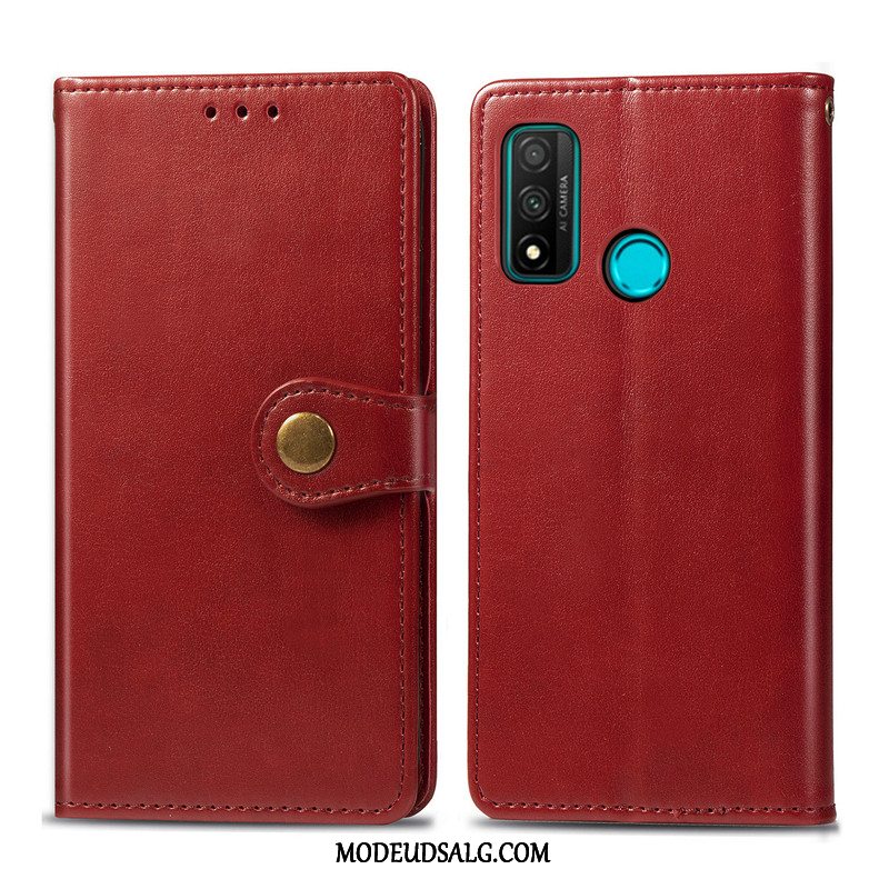 Huawei P Smart 2020 Etui / Cover Beskyttelse Folio Solid Farve Læder