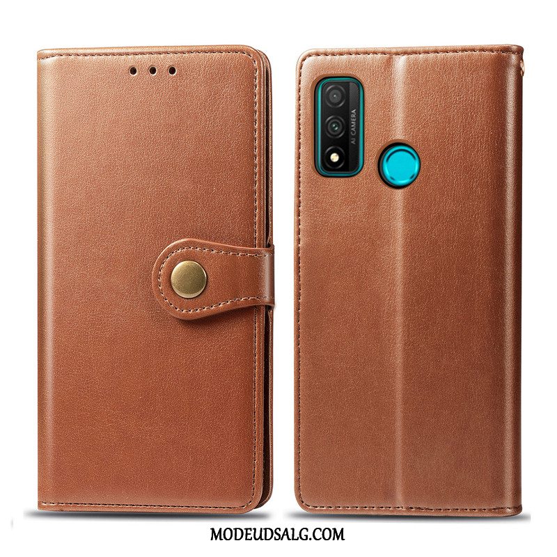 Huawei P Smart 2020 Etui / Cover Beskyttelse Folio Solid Farve Læder