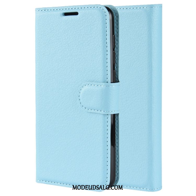 Huawei P Smart 2020 Etui / Cover Grøn Lædertaske Nubuck Clamshell Skridsikre