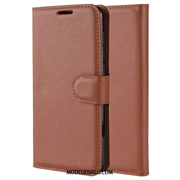 Huawei P Smart 2020 Etui / Cover Grøn Lædertaske Nubuck Clamshell Skridsikre