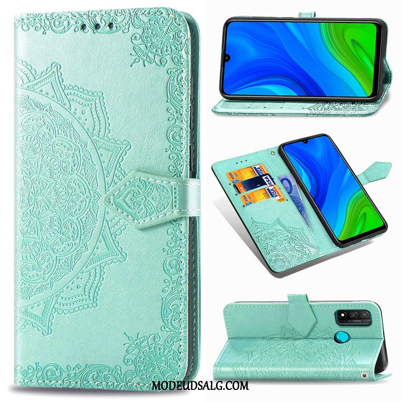 Huawei P Smart 2020 Etui Relief Beskyttelse Hængende Ornamenter Cover Folio