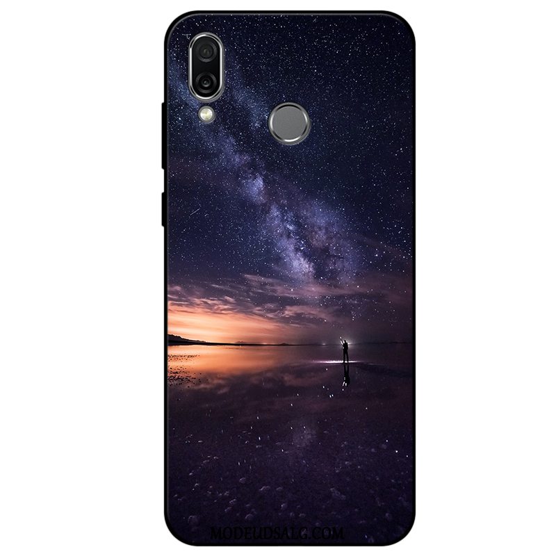 Huawei P Smart+ Etui Af Personlighed Beskyttelse Cover Blød Mørkeblå