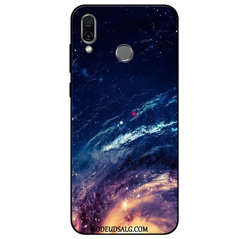 Huawei P Smart+ Etui Af Personlighed Beskyttelse Cover Blød Mørkeblå