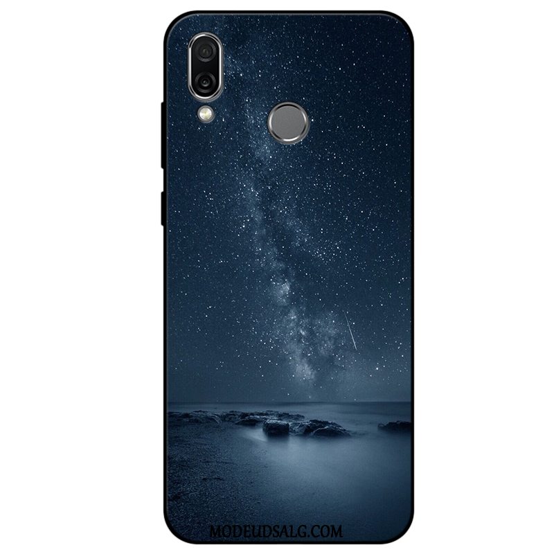 Huawei P Smart+ Etui Af Personlighed Beskyttelse Cover Blød Mørkeblå