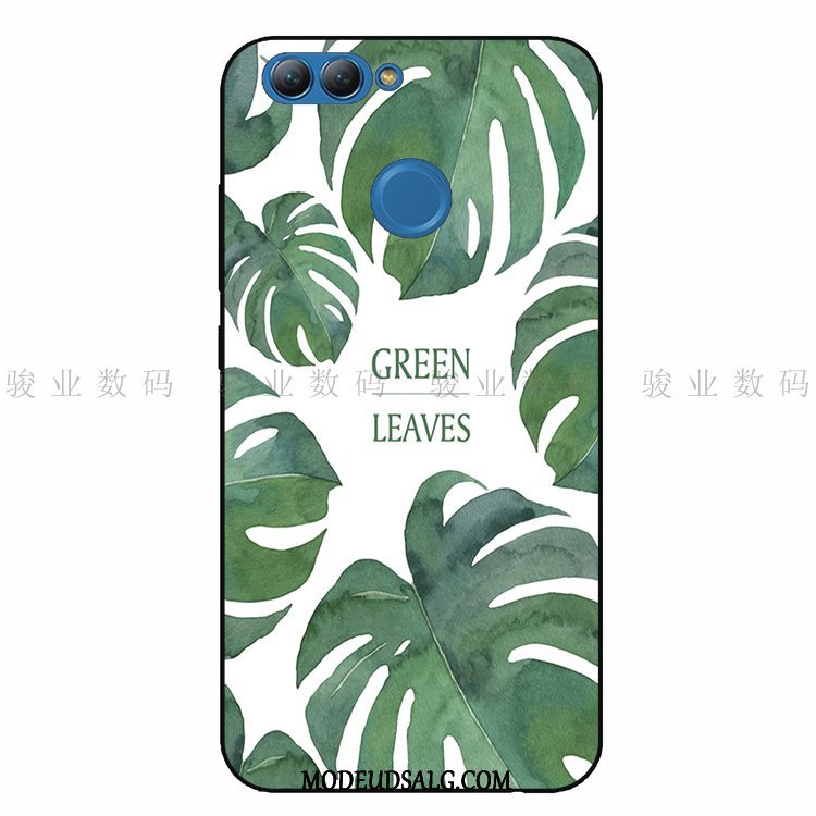 Huawei P Smart Etui Blød Kunst Plante Silikone Grøn