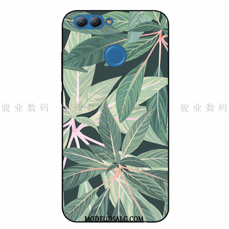 Huawei P Smart Etui Blød Kunst Plante Silikone Grøn